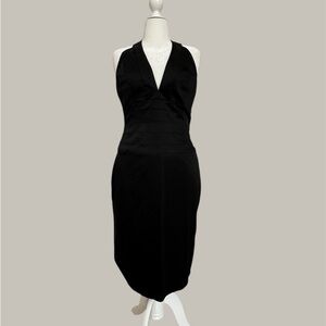 Papell Boutique Black Midi, Cocktail Dress